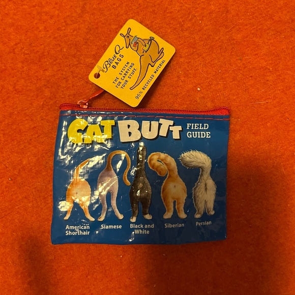 Blue Q eco-friendly Cat butt coin purse NWT - Picture 2 of 7